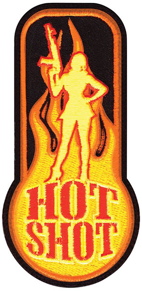 "Hot Shot" Embroidered Patch