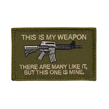 This is My Weapon - M4 Embroidered Patch
