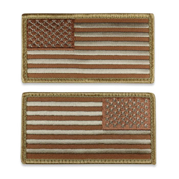 Tactical Velcro US Flag Patch - Desert