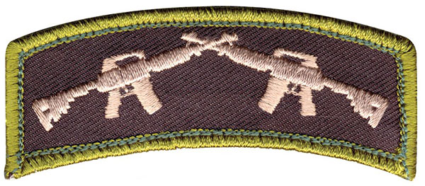 Crossed Rifles Embroidered Patch