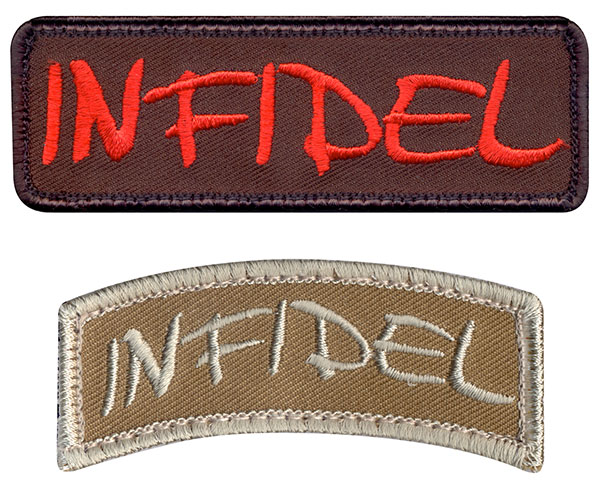 "Infidel" Embroidered Patch