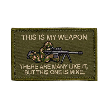 This is My Weapon - Sniper Embroidered Patch