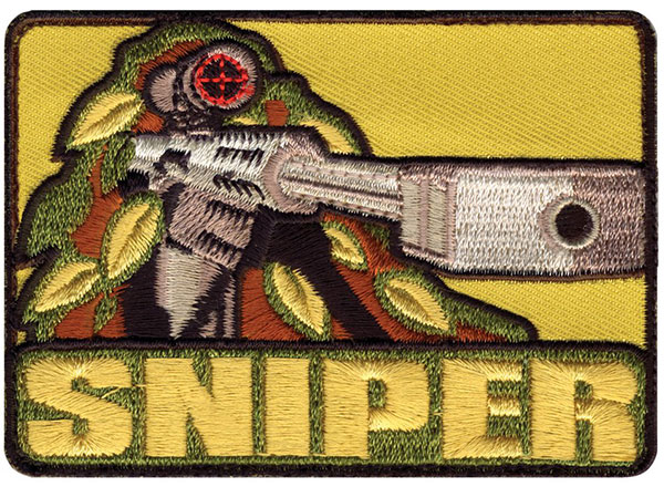 Sniper Embroidered Patch