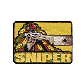 Sniper Deadly Precision One Shot Embroidered Biker Patch 