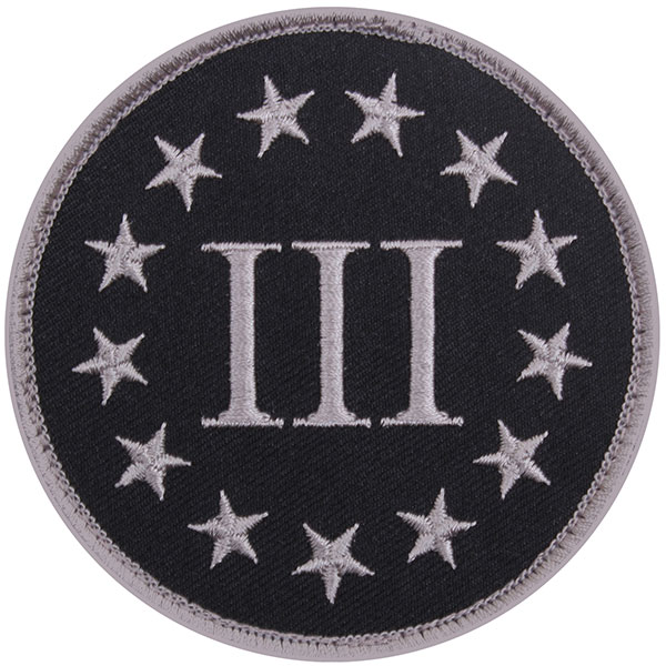 Three Percenter Embroidered Patch