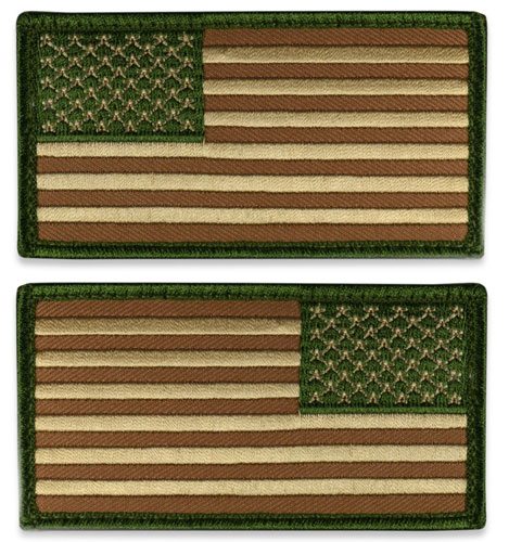 Tactical Velcro US Flag Patch - Multicam
