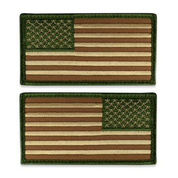 Tactical Velcro US Flag Patch - Multicam