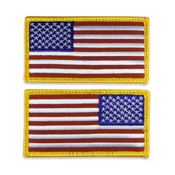 USA American Flag Patch 3”X 2” Tactical VELCRO Military Patch-Left Side