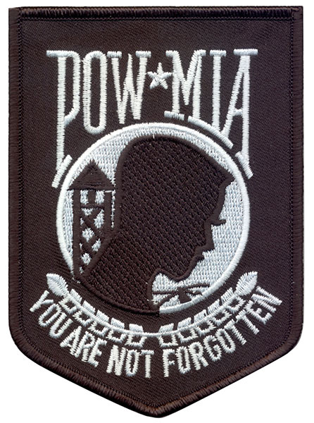 POW MIA Embroidered Patch