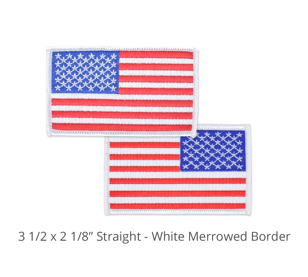 3-1/2 x 2-1/8 Straight w/ White Border