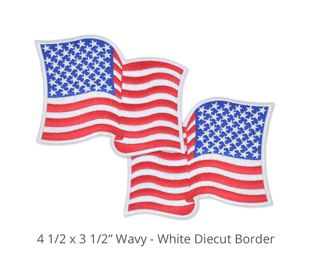 4-1/2 x 3-1/2 x Wavy w/ White Border
