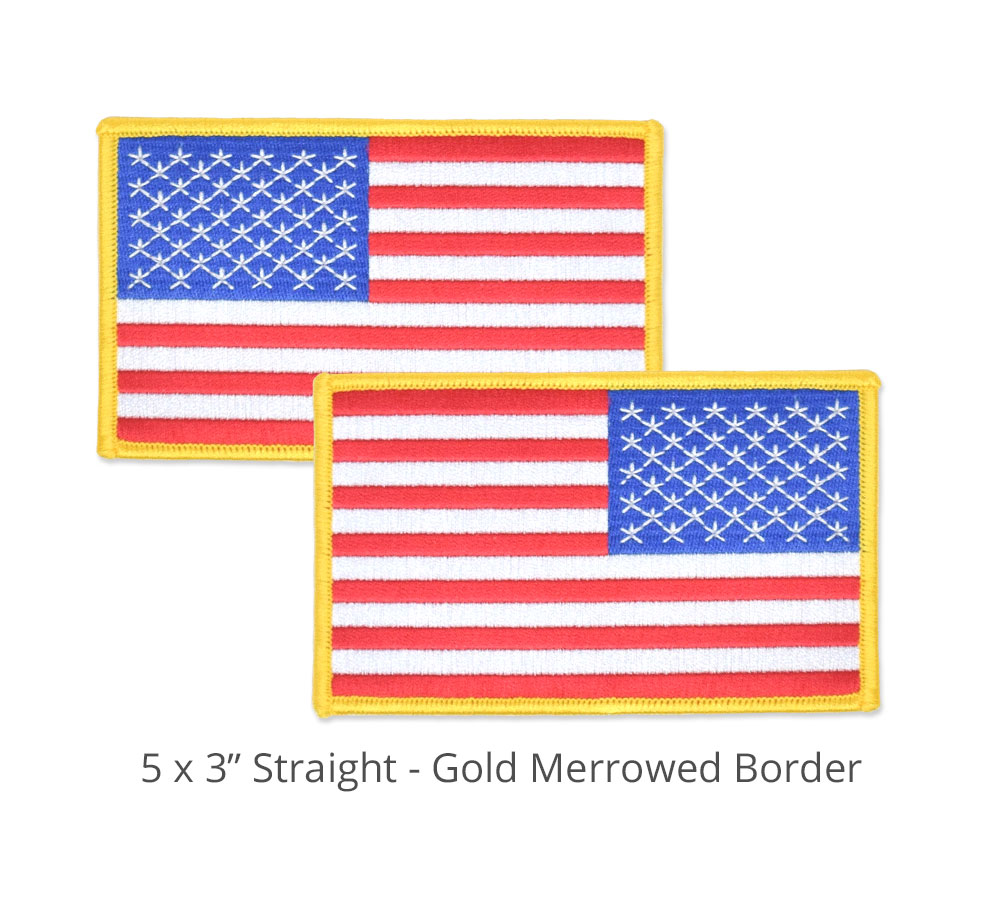 5 x 3 Straight w/ Gold Border