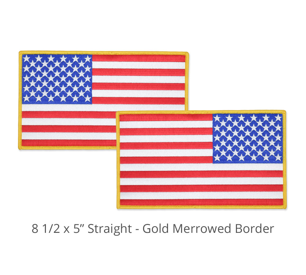 8-1/2 x 5 Straight w/ Gold Border